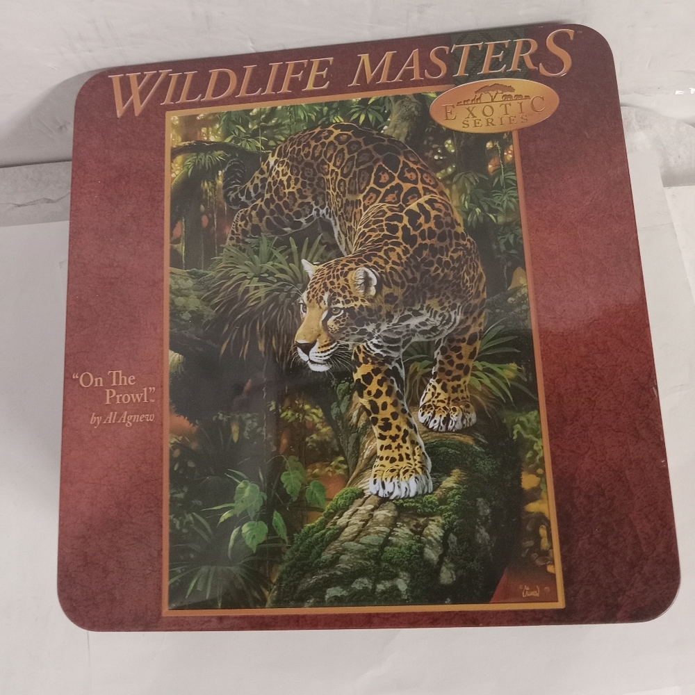 Al Agnew ON THE PROWL Puzzle Wildlife Exotic Series Tin 1000 PCS 19x26"